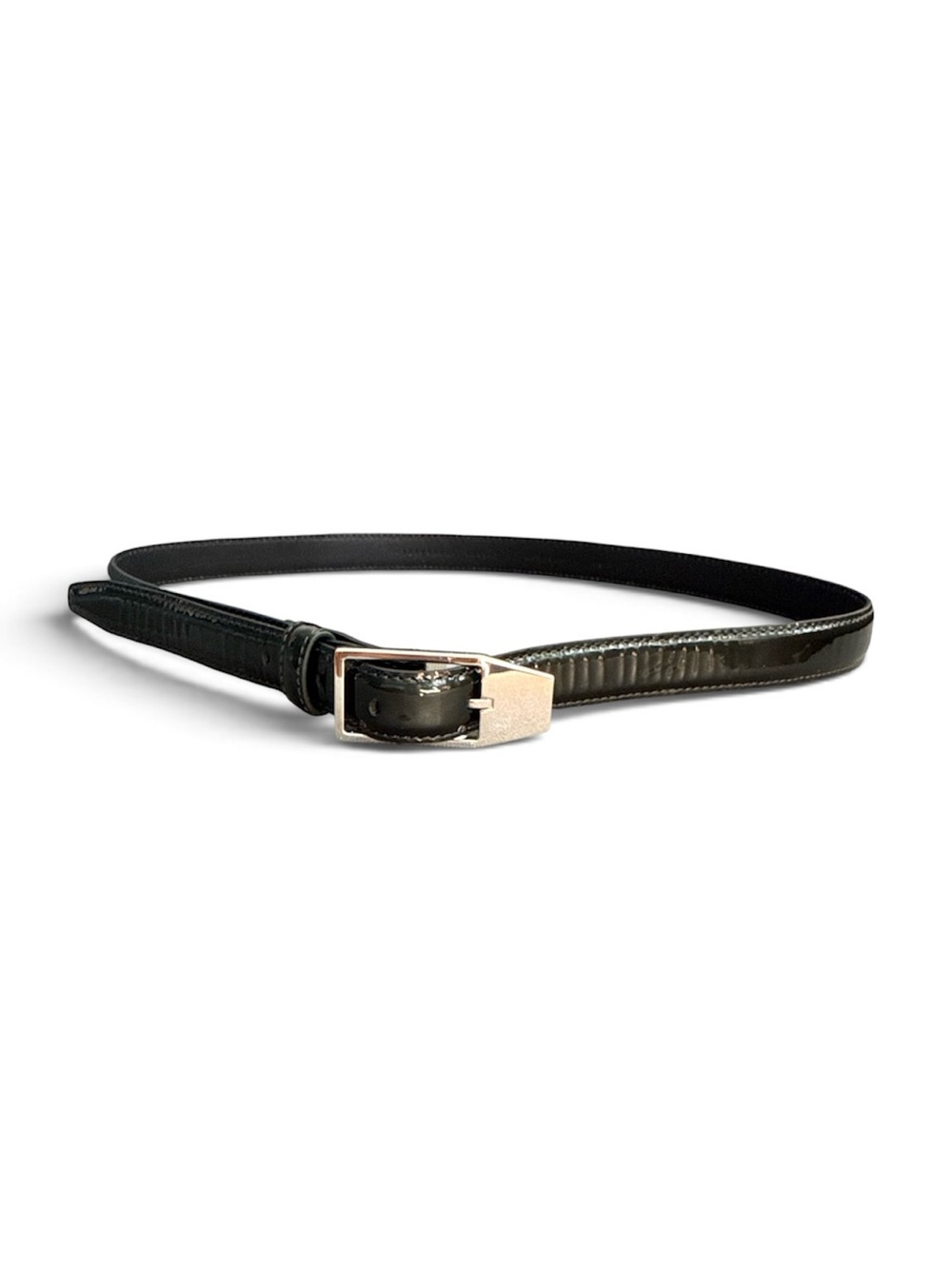 Theyskens’ Theory Shiny Dark Green Belt small